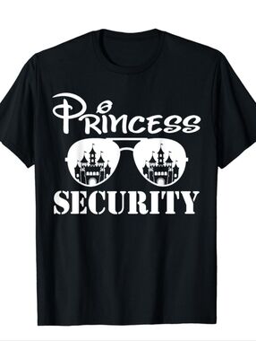 Princess Security Graphic Tee - Black